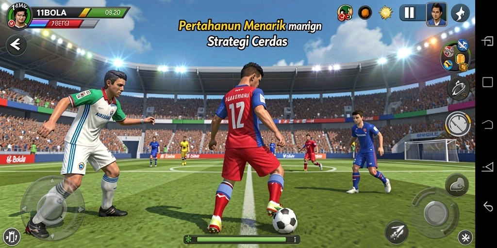 Tampilan gameplay dari <strong>11BOLA</strong> dalam aksi Tower Defense yang mendebarkan.