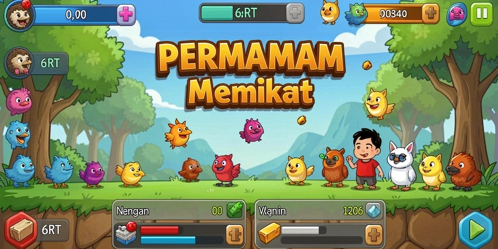 Tampilan gameplay menarik dari 6RT yang menunjukkan fitur Idle.
