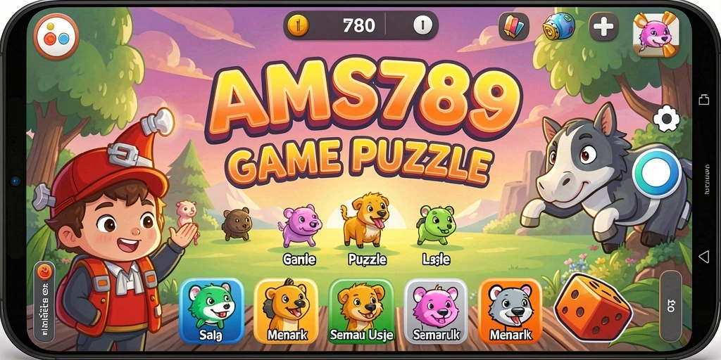 Screenshot menunjukkan gameplay seru dari AMS789 dengan berbagai teka-teki yang menantang.