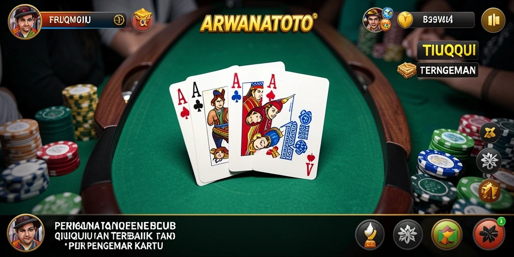 Screenshot gameplay QiuQiu ARWANATOTO yang seru dan penuh tantangan.