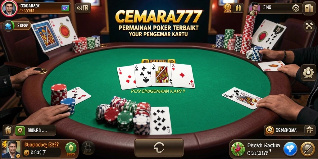 Tangkapan layar CEMARA777 menampilkan keseruan permainan Poker yang menantang.