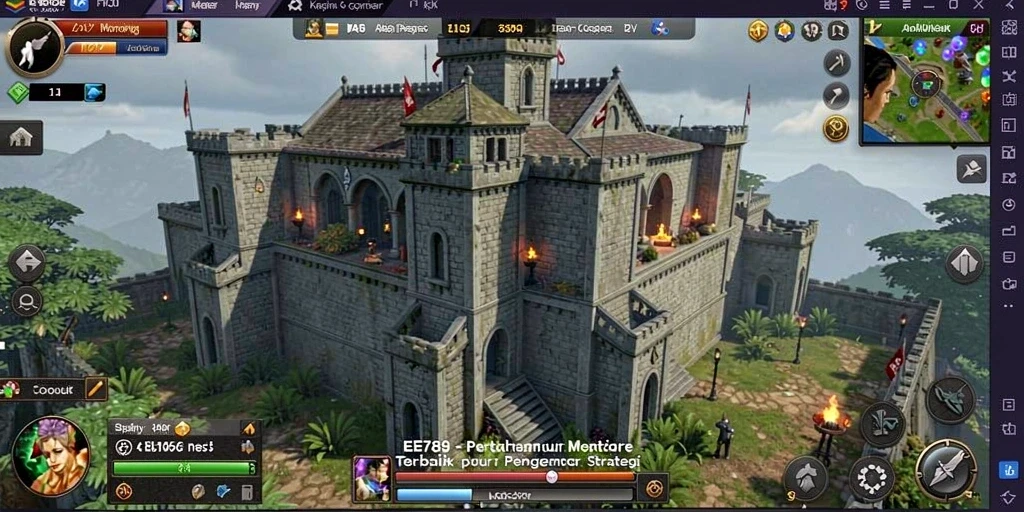 Screenshot utama EE789 menampilkan aksi seru dalam permainan Tower Defense.