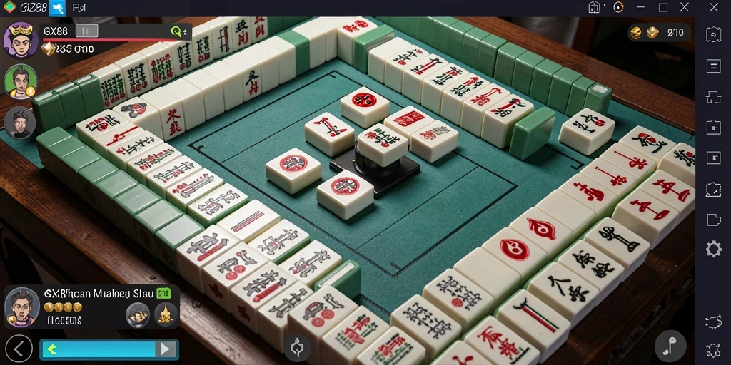 Screenshot GX88 menunjukkan gameplay Mahjong yang menarik dan strategi cerdas.
