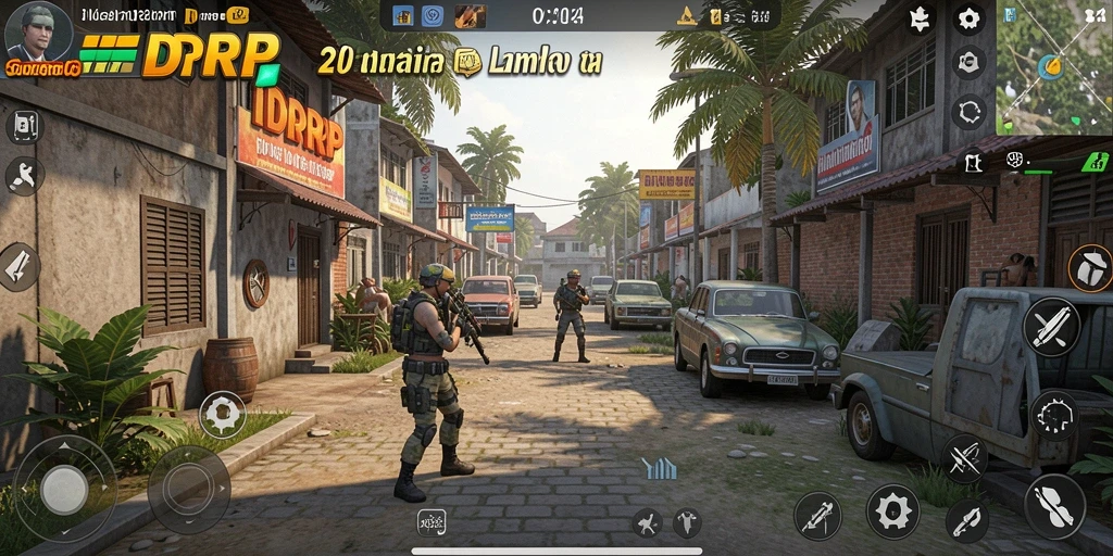 Screenshot gameplay IDRRP menampilkan aksi seru dalam simulasi kehidupan.