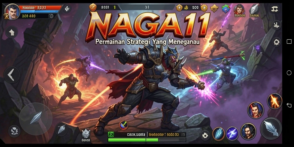 Screenshot NAGA11 menampilkan pertempuran strategis yang seru.