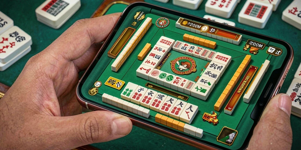 Tampilan gameplay P200M yang menegangkan dan seru dalam permainan Mahjong.