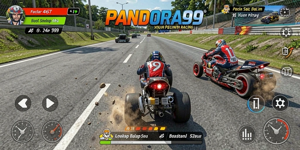 Gameplay Racing PANDORA99 yang mendebarkan dan seru.