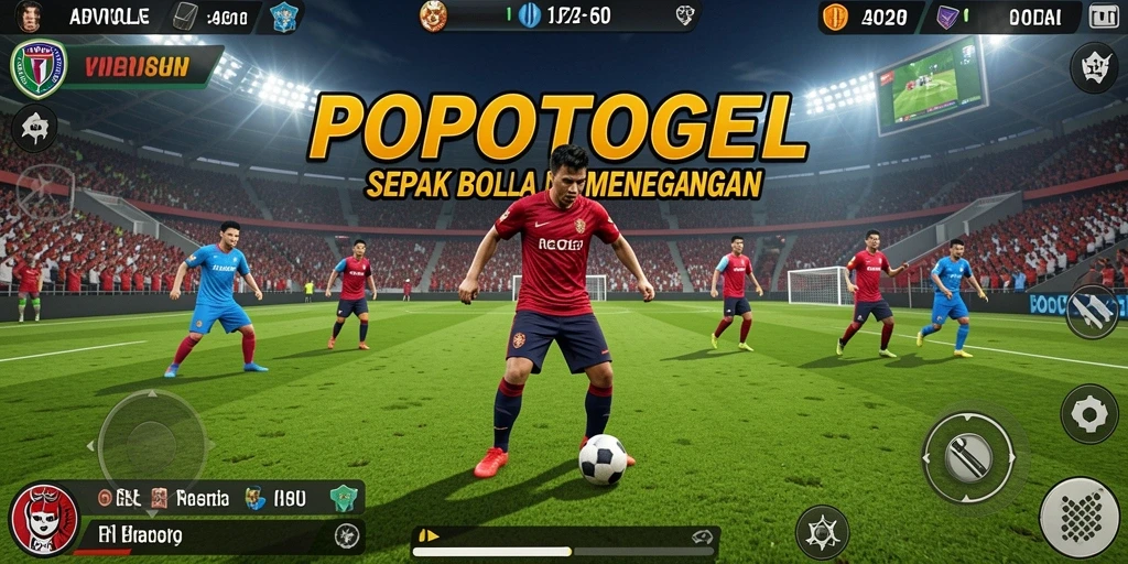 Tampilan gameplay seru dari POPOTOGEL saat pertandingan berlangsung.