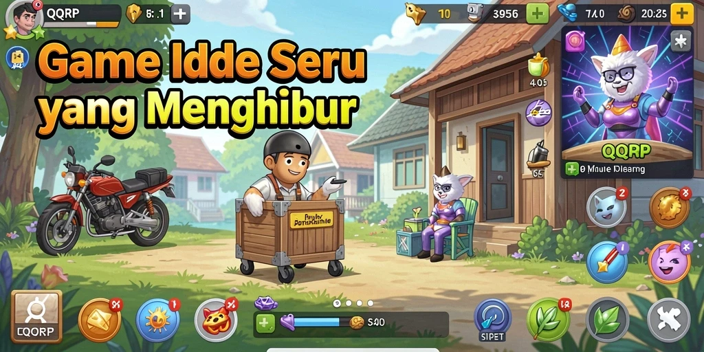 Tampilan gameplay QQRP menampilkan fitur Idle yang mengasyikkan.
