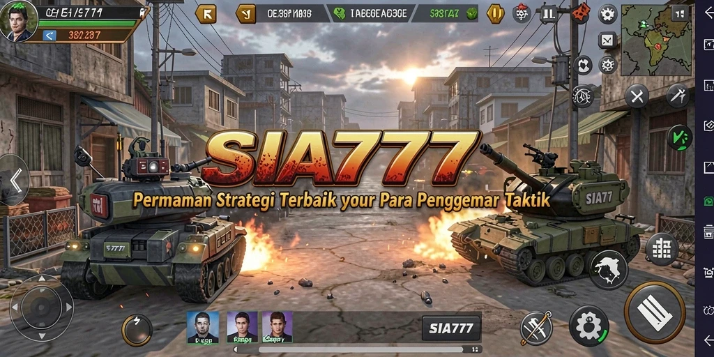Screenshot utama SIA777 menampilkan aksi strategi mendebarkan.