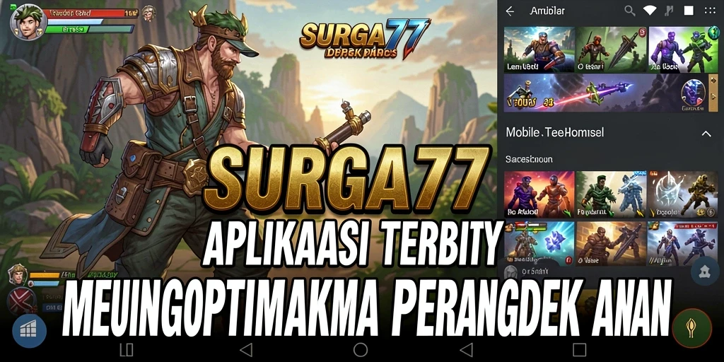 Tampilan utama SURGA77 yang menampilkan berbagai fitur Utility.