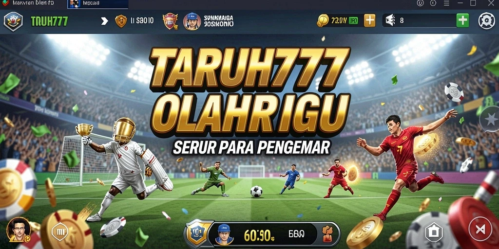 Tampilan gameplay menegangkan dalam TARUH777 yang menunjukkan aksi olahraga seru.