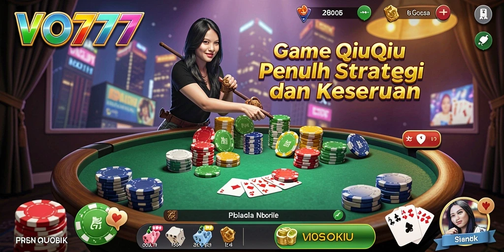 Tampilan gameplay QiuQiu yang menarik di VO777.